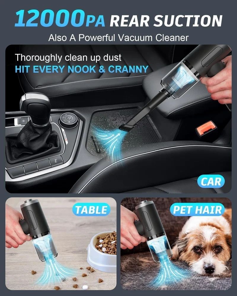 3 In 1 Car Vacuum Cleaner