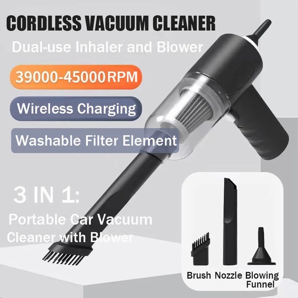 3 In 1 Car Vacuum Cleaner