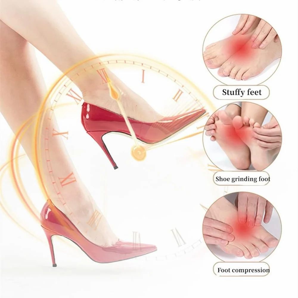 Honeycomb Fabric Forefoot Pads High Heel Cushion Invisible Socks Pads Finger Socks Foot Pads