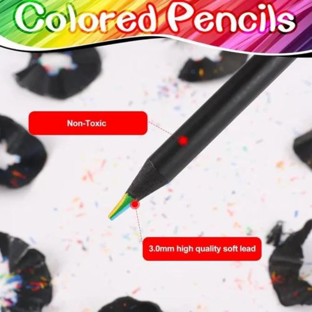 12 Pieces Rainbow Colored Pencil