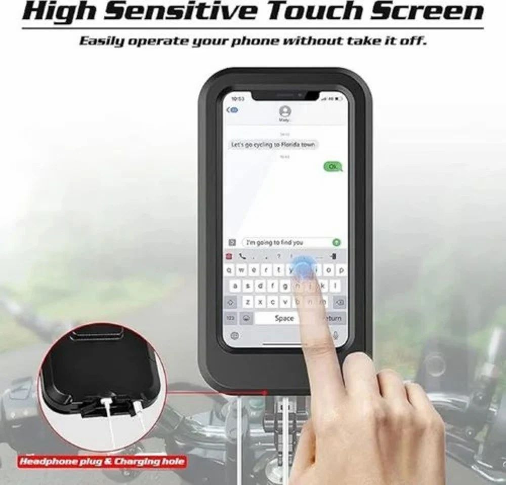 Waterproof Bike Mobile Phone Holder Stand Motorcycle Mobile Stand Waterproof Mobile Phone Case
