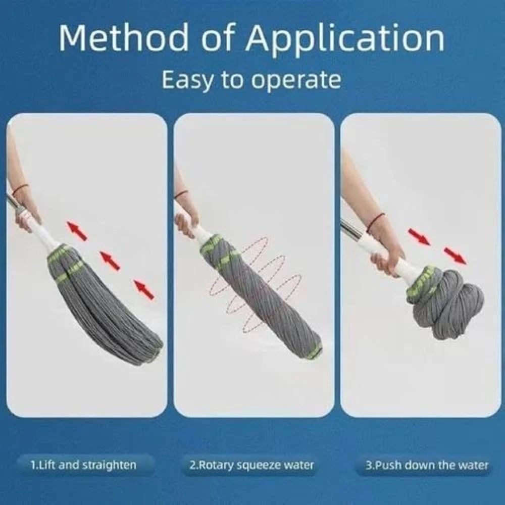 Stainless Steel Microfiber Twist Mop